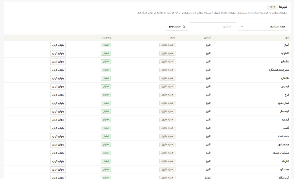 ماژول راهکار پرستاشاپ